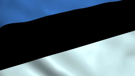 Realistic Estonia flagの写真素材