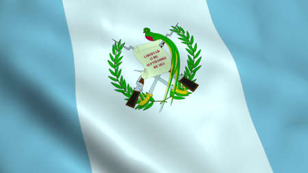 Realistic Guatemala flagの写真素材