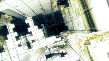 FallIng in the terrible house.の写真素材