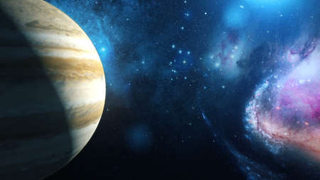 Realistic Planet Jupiter from spaceの写真素材