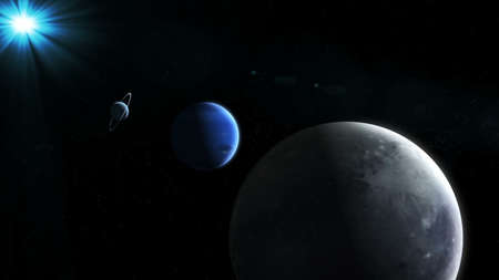 Realistic Planets from spaceの写真素材