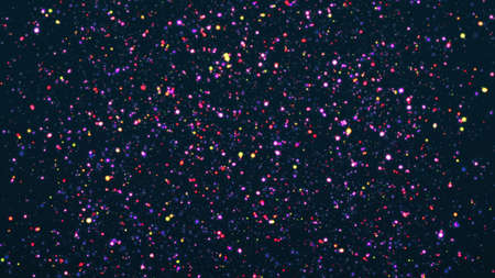 glowing colored light and dust particlesの写真素材