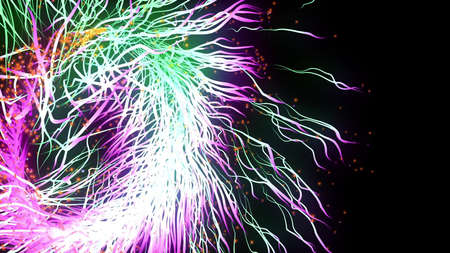 Streaks of multicolor Light Backgroundの写真素材