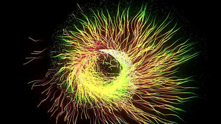 Streaks of multicolor Light Backgroundの写真素材