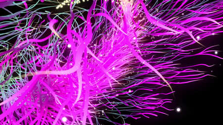 Streaks of multicolor Light Backgroundの写真素材
