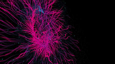 Streaks of multicolor Light Backgroundの写真素材