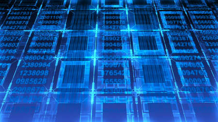 Futuristic abstract technology background. 3D renderingの写真素材
