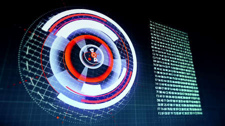 Futuristic technology background. 3D rendering
