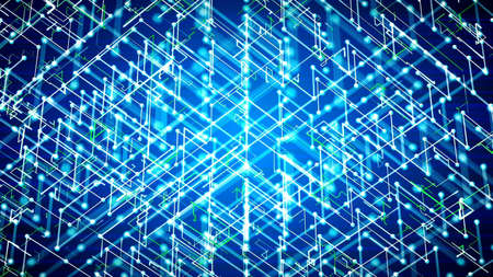 Futuristic cyber background. 3D renderingの写真素材