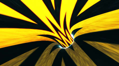 background with flight in sci-fi tunnel with fantastic lights. 3D renderingの写真素材