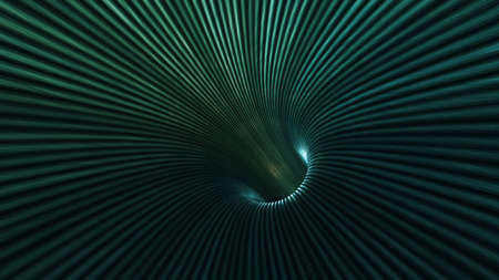 background with flight in sci-fi tunnel with fantastic lights. 3D renderingの写真素材