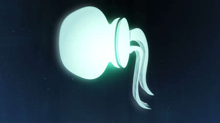 Zodiac signs Aquarius and beautiful background for presentations, video intro, horoscope, films, transition, titles and much more. 3D renderingの写真素材