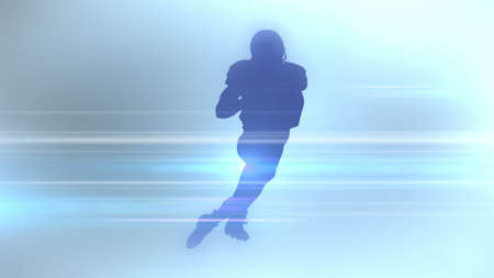 An abstract silhouette of sports discipline. 3D renderingの写真素材