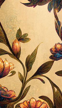 Colorful multicolored bright picture. Painted bright multicolored flowers. Abstract colorful background.の写真素材