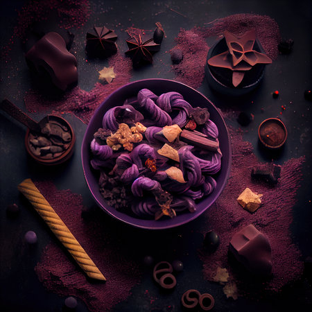 Delicious homemade Christmas cookies and other Christmas treats, close-up view. Generative AI Artの素材