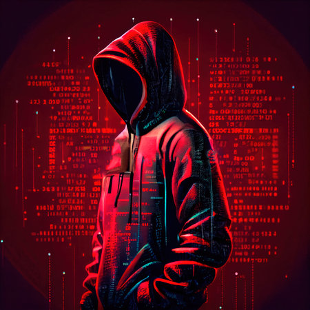 Portrait of a sci-fi cyberpunk hacker. High-tech futuristic man from the future. The concept of virtual reality and cyberpunk. Generative AI Art.の素材