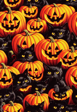 A dramatic, mystical backdrop for Halloween. Halloween pumpkins and Halloween holiday atmosphere. 3D renderingの素材