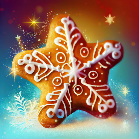 Delicious homemade cookies and other treats, close-up view. Generative AI Art.の素材