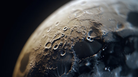 a close up of a planet.の素材