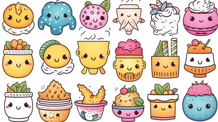 a collection of cartoon characters.の素材