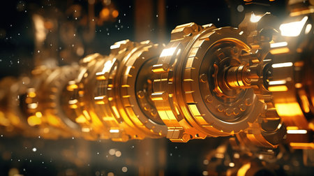 a close up of a machine.の素材