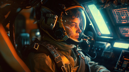a person in a space suit.の素材