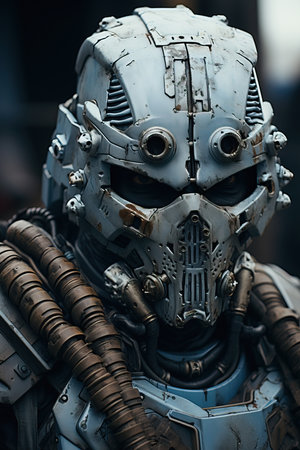 a person wearing a robot garmentの素材