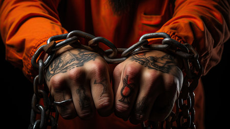a close up of hands with tattoos on their handsの素材