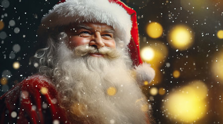 a man in a santa claus garmentの素材