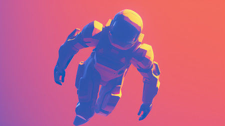 a person in a space suitの素材