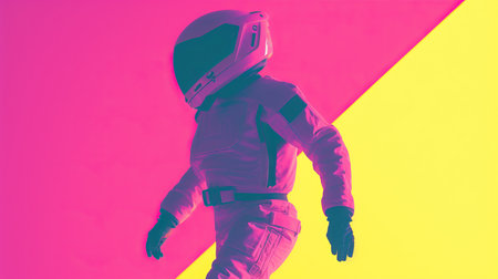 a person wearing a helmetの素材