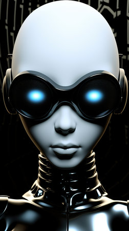 a close up of a robotの素材