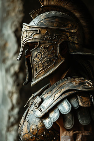 a person wearing a helmetの素材