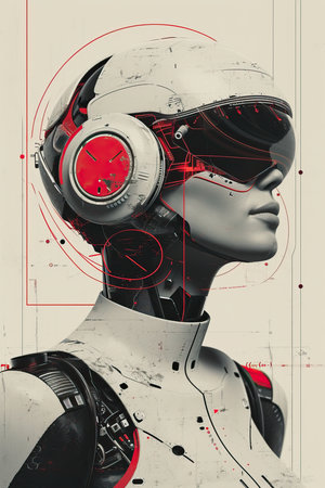 a woman wearing a white helmet and gogglesの素材