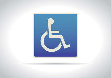 Disabled Traffic Sign Iconのイラスト素材