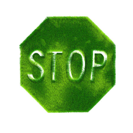 Ecological Stop Sign の写真素材
