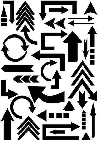Vector arrow setのイラスト素材