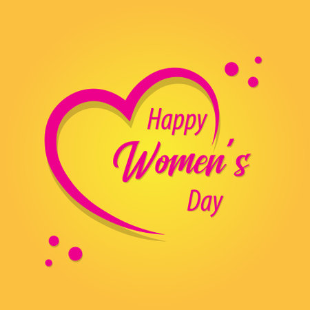 Happy women's day wishes with heartのイラスト素材