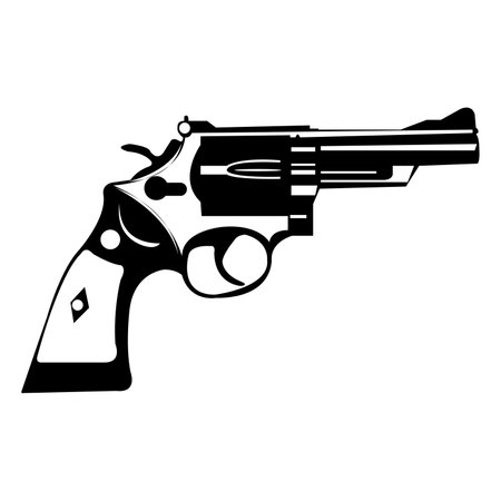 Revolver icon. Simple illustration of Revolver vector icon for webの写真素材