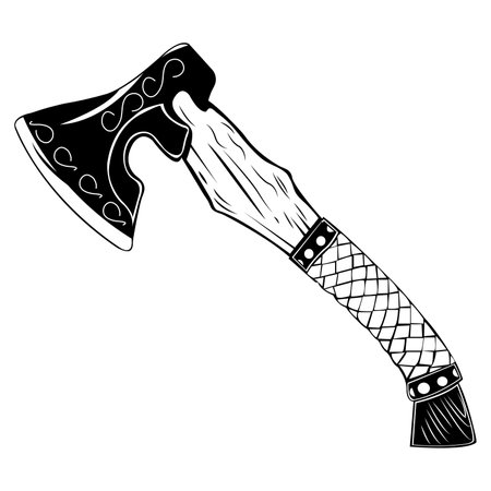 The axe vector and it is also editableのイラスト素材