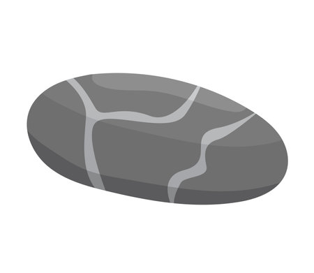 Concept Spa stone with texture. This flat web illustration concept shows a series of stones related to spa treatments. Vector illustration.のイラスト素材