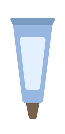 Concept Bath accessories zero waste toothpaste. Presenting a captivating flat vector illustration designed for web applications. Vector illustration.のイラスト素材