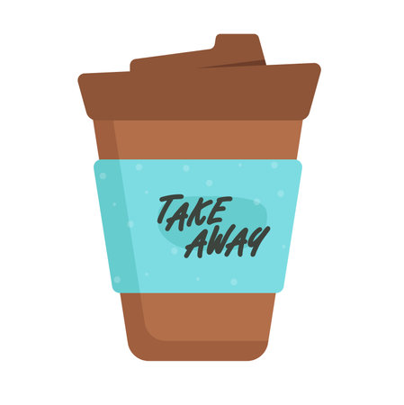 Concept Hand drawn zero waste cup. Presenting a chic flat vector illustration designed for web applications, this cartoon concept spotlights zero-waste bath accessories. Vector illustration.のイラスト素材