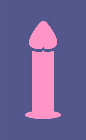 Concept Sex toys bdsm supplements. This flat conceptual illustration features a vector pink sex...
