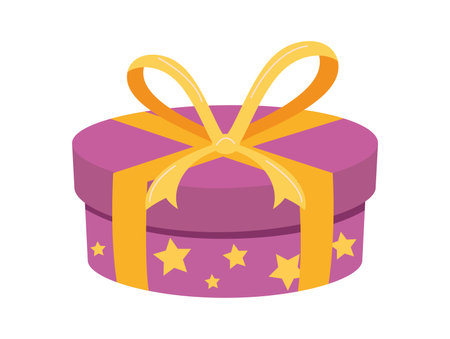 Gift box of flat cartoon set. This image reminder that sometimes, the true gift lies not only in whats inside the box but also in the love and creativity. Vector illustration.のイラスト素材