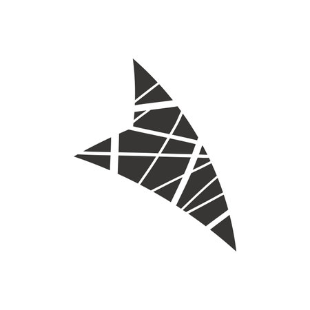 Arrow in hand sketched design. An artistic hand-drawn illustration with a crazy black arrow...