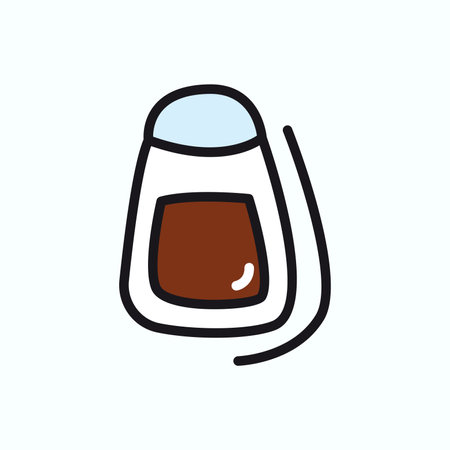 Kitchen element of colorful set. Artwork adorned with a wine glass symbolize the pleasure of pairing fine wine with delicious meals, all in a lively and tasteful manner. Vector illustration.のイラスト素材