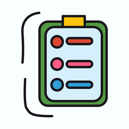 Pregnancy element of colorful set. The lively pregnancy-themed design features a colorful, outlined list of pills and items every mom-to-be needs. Vector illustration.のイラスト素材