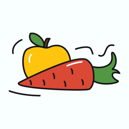 Pregnancy element of colorful set. This healthy food for a future mom highlight the importance of nutrition and well-being during pregnancy. Vector illustration.のイラスト素材