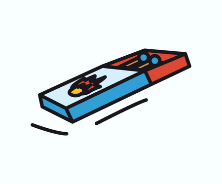 Camping element of colorful set. This matches convey the essential element of fire and warmth in the camping, all in a dynamic and captivating style. Vector illustration.のイラスト素材